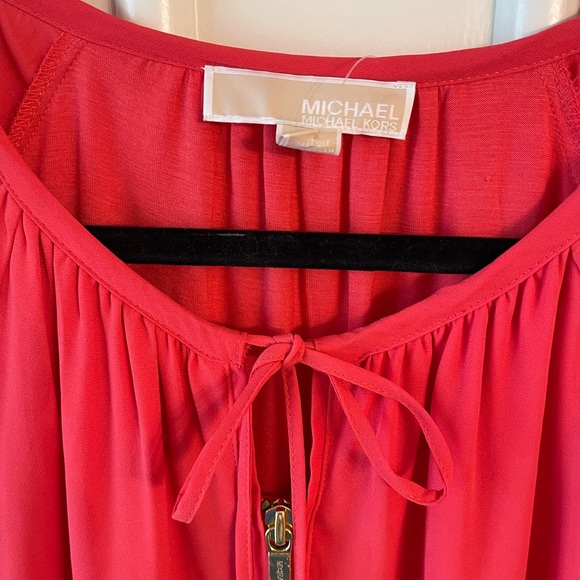 NWT Michael Kors Coral Reef Long Sleeve Lined Blouse - Picture 10 of 12